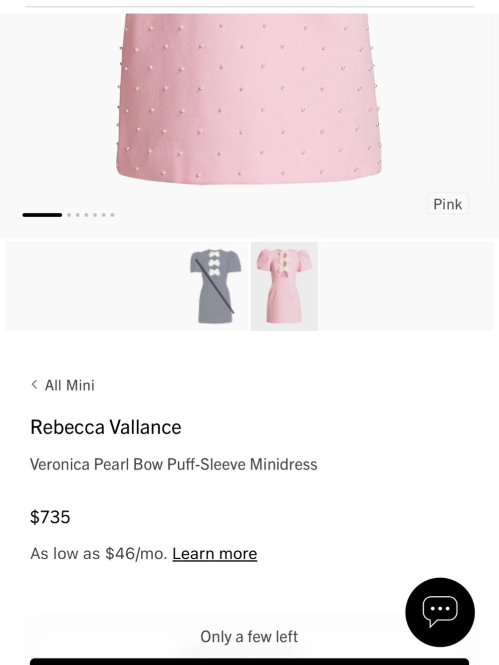 NWT Rebecca Vallance Pink Veronica Mini Dress - Picture 6 of 6